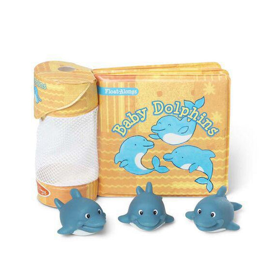 Melissa & Doug Float-Alongs - Baby Floating Toys Dolphins And Bath Book