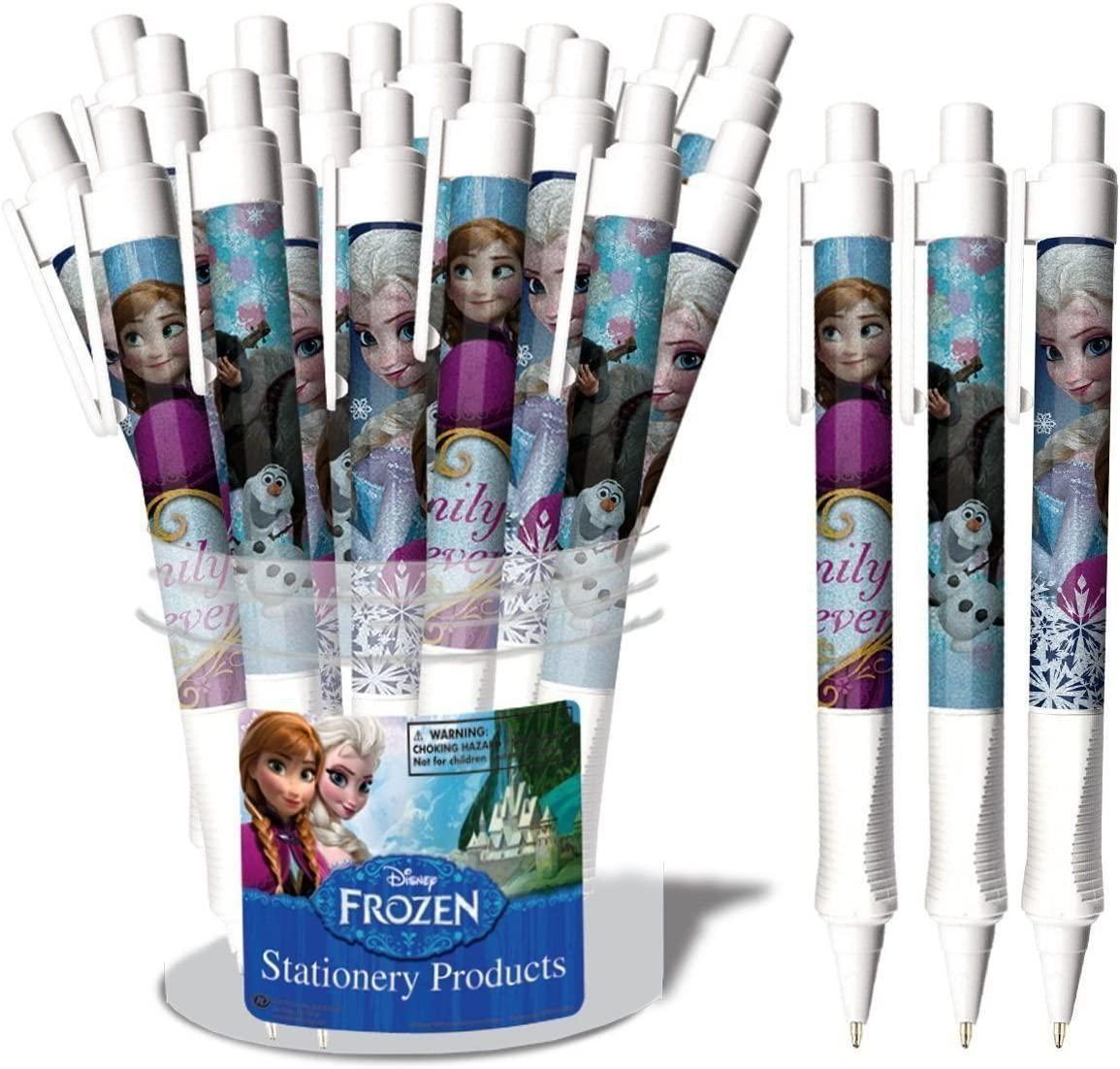 Frozen Disney Grip Pen White Featuring Elsa, Olaf and Anna-1 Pen