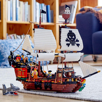 LEGO Creator 3in1 Pirate Ship 31109 Building Playset for Kids who Love Pirates and Model Ships, New 2020 (1,260 Pieces)