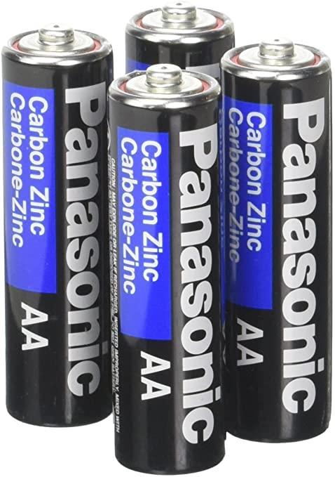 Panasonic AA 4 Pack Batteries Super Heavy Duty Power Carbon Zinc Double A Battery 1.5v