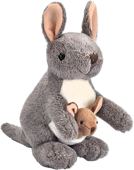 Kangaroo with Joey Plush, Stuffed Animal, Plush Toy, Gifts for Kids, Cuddlekins 8 Inches