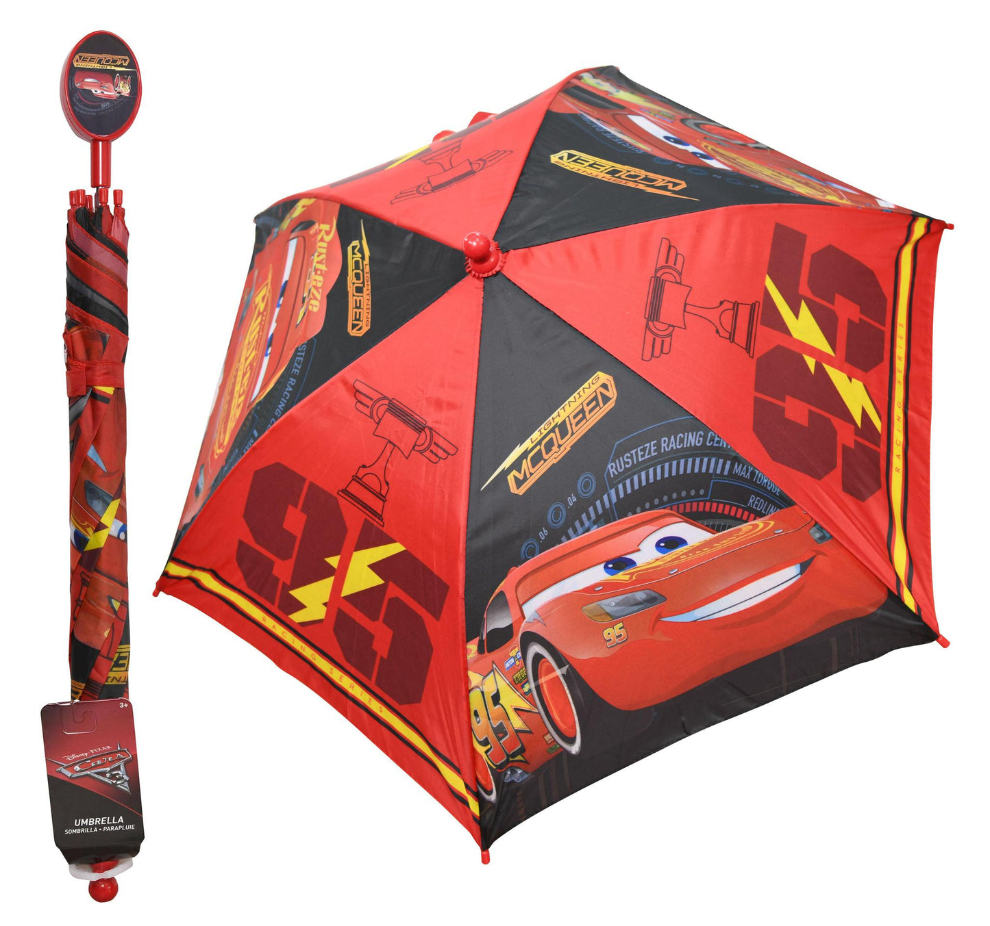Nickelodeon Cars 3 J Handle Kids Umbrella, One Size, Multicolor