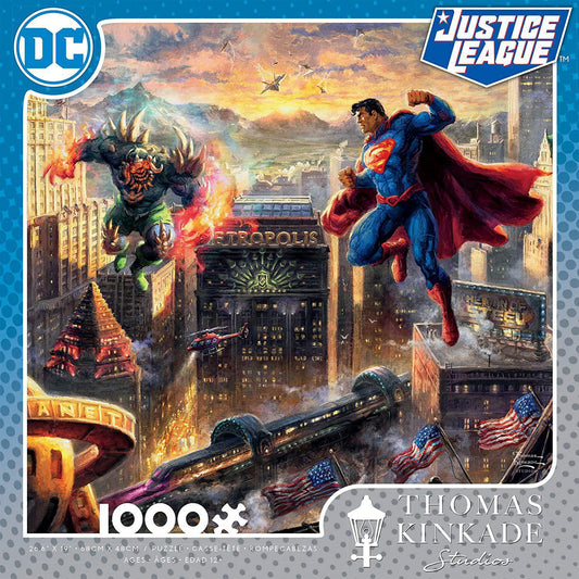 Ceaco Thomas Kinkade DC Collection Superman - Man of Steel Jigsaw Puzzle, 1000 Pieces