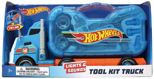 Hot Wheels Kids Lights and Sounds Tool KIT Truck Vehicle Playset
