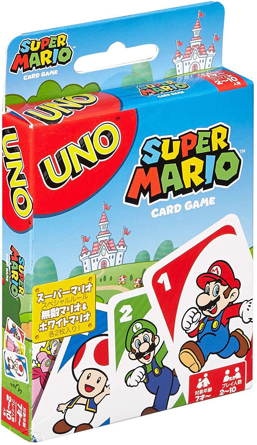 UNO Splash Card Game Super Mario Theme for 2-10 Players, Ages 7 and Up