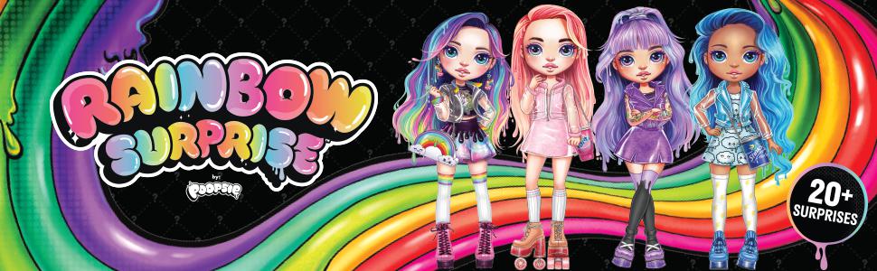 Rainbow Surprise Dolls – Amethyst Rae or Blue Skye, Multicolor