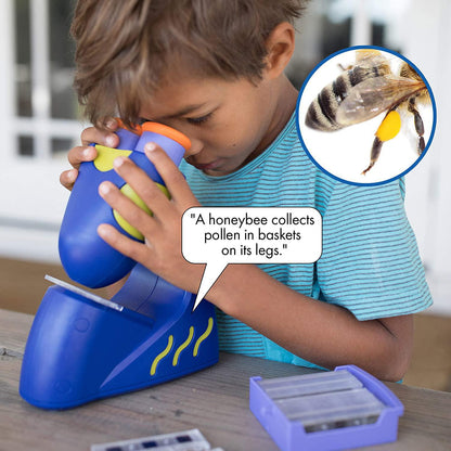 Educational Insights GeoSafari Jr. Talking Microscope, Featuring Bindi Irwin, Microscope for Kids, STEM & Science Toy, Interactive Learning, Ages 4+