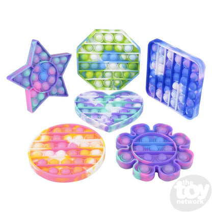5" Tie Dye Bubble Poppers Stress Reliever, Bubble Popping - Random Style Pick (1 Pcs)