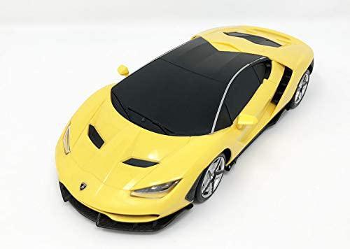 Lamborghini Centenario Electric RC Car Radio Remote Control Vehicle Sport Racing Hobby Grade Licensed Model Car 1:24 (Yellow)