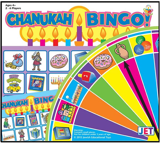 Chanukah Bingo Dreidel Themed Board Game Educational Toy