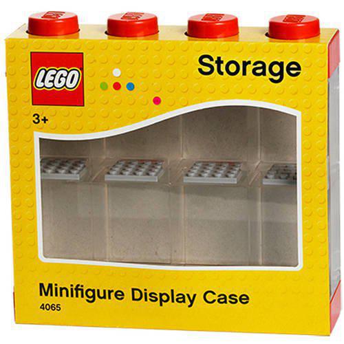 LEGO Minifigure Display Case 8, Bright Red