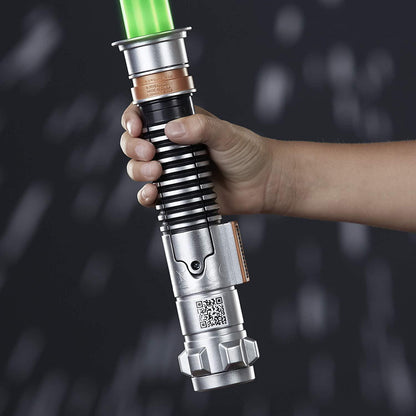 Star Wars Luke Skywalker Electronic Green Lightsaber Toy with Lights, Sounds, & Phrases Plus Access to Training Videos