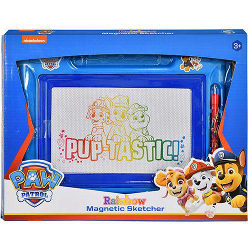Paw Patrol Magnetic Drawing Board, Large Erasable Doodle Sketching Pad Travel Size Sketcher to Color, Draw and Erase for Kids, Toddlers