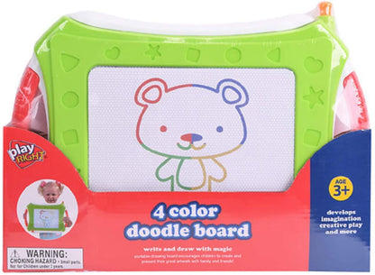 Play Right 4 Color Doodle Kids Portable Drawing Board, Creative Play Toy