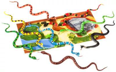 Wild Republic Snakes Nature Figurines Tube, Fake Snake, Kid Gifts, Reptile Party Supplies, 8-Piece