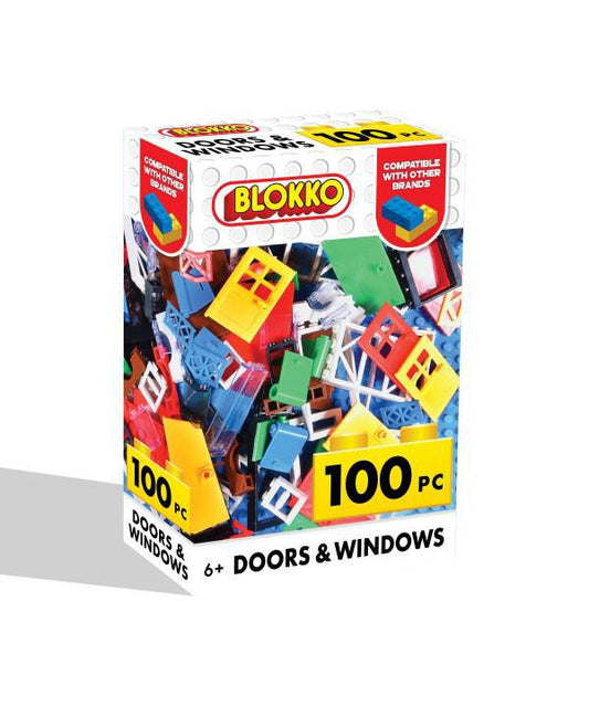 Anker Play Blokko 100 Pieces Doors Windows Building Block Set Compatible with Other Brands NEW