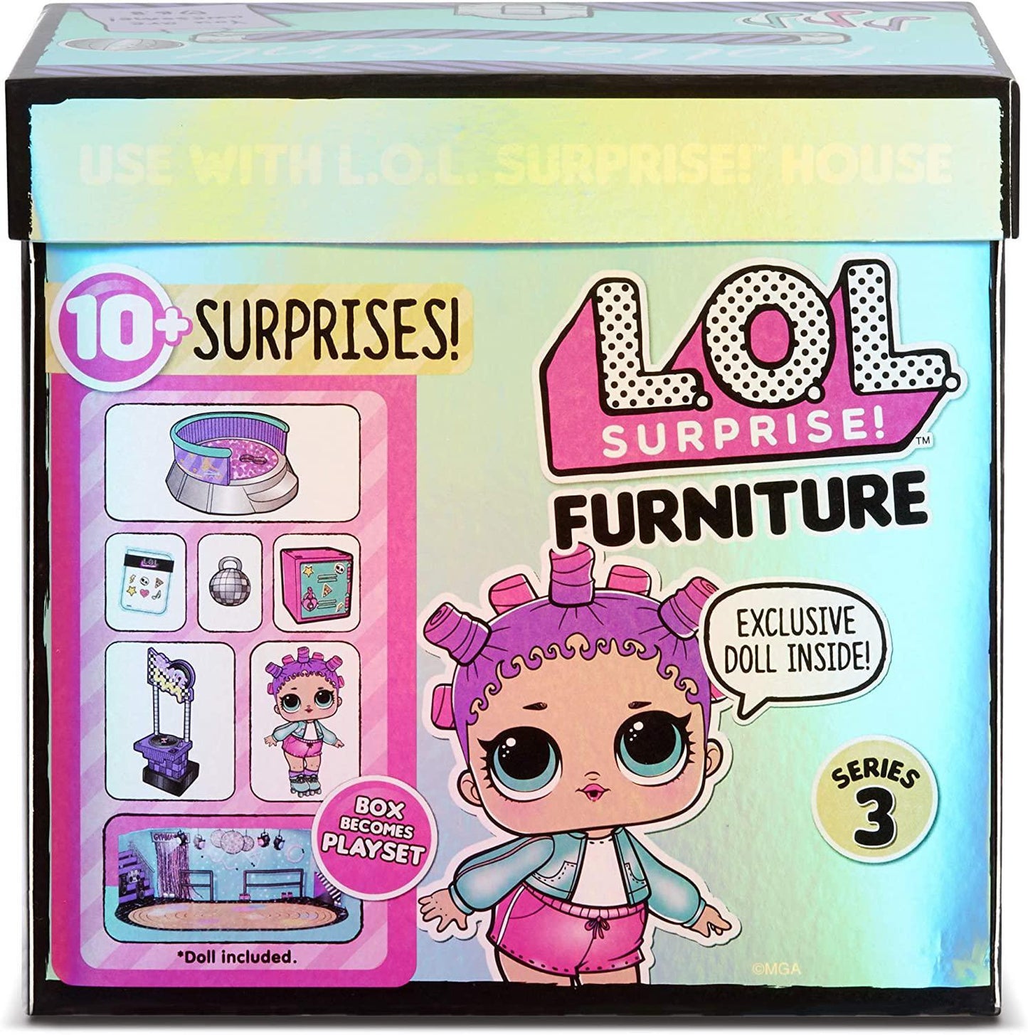 L.O.L. Surprise! Furniture Roller Rink with Roller Skater Doll & 10+ Surprises