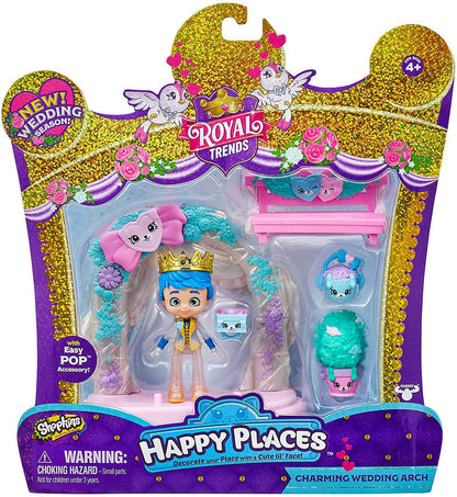 Shopkins Happy Places Doll Playset, Happy Scene Pack: Charming Wedding Arch, Sweet Celebration
