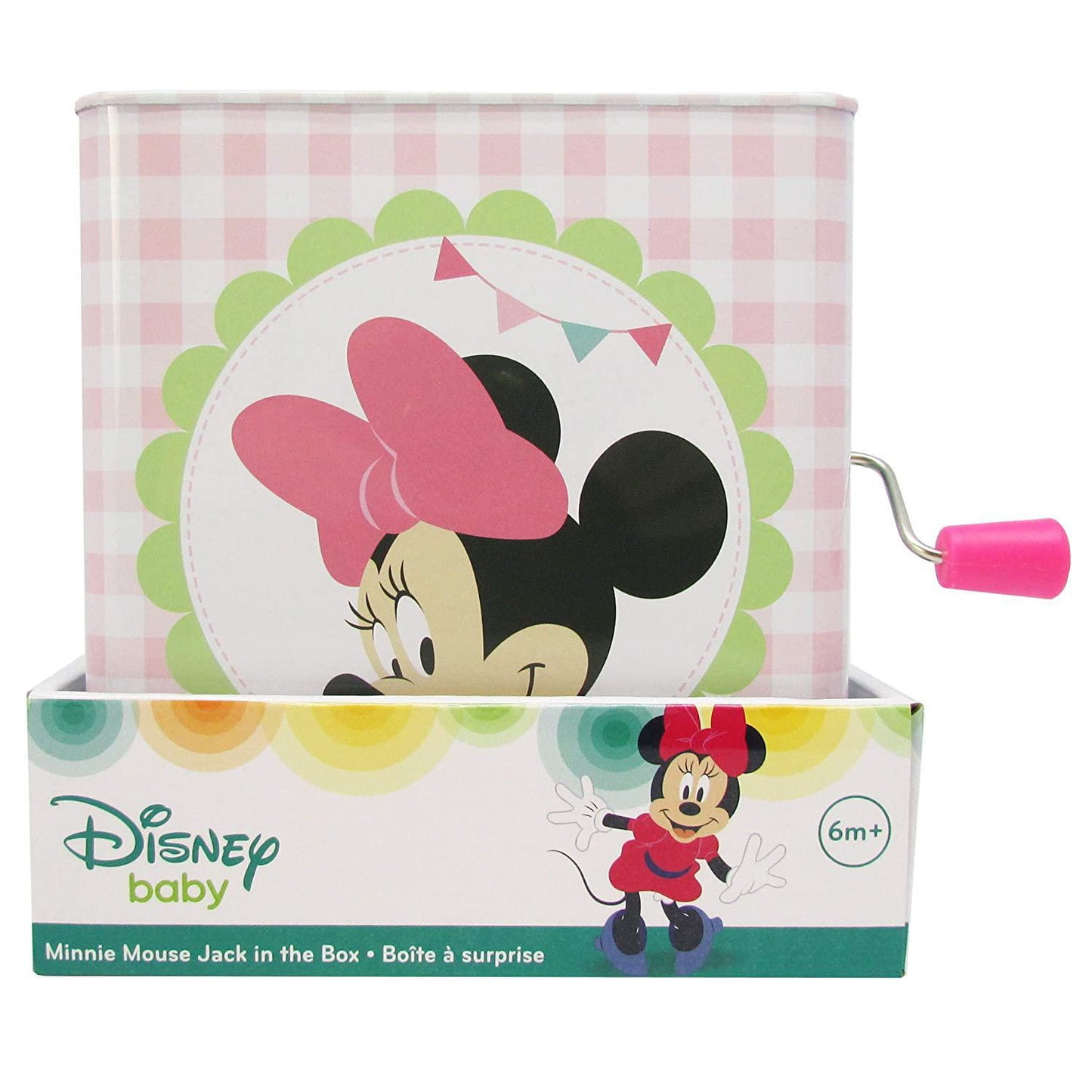 Kids Preferred Disney Baby Minnie Mouse Jack-in-The-Box - Musical Toy for Babies