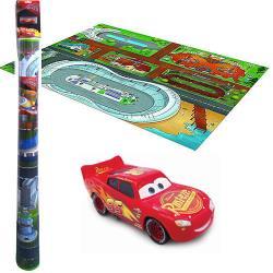 Disney Pixar Lightning McQueen Cars 3 Jumbo Mega Mat and Bonus Vehicle