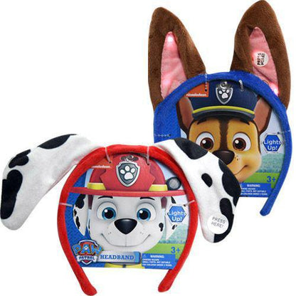 Paw Patrol Light up Headband - Marshal, Chase - Pick Your Favorite Dog Ear Custom Multi Color