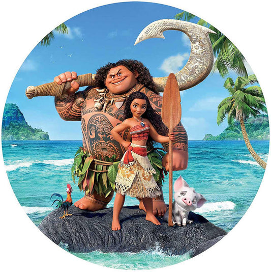 Disney Moana Ocean Tropical 500 Piece Jigsaw Puzzle and Poster for Kids & Adult