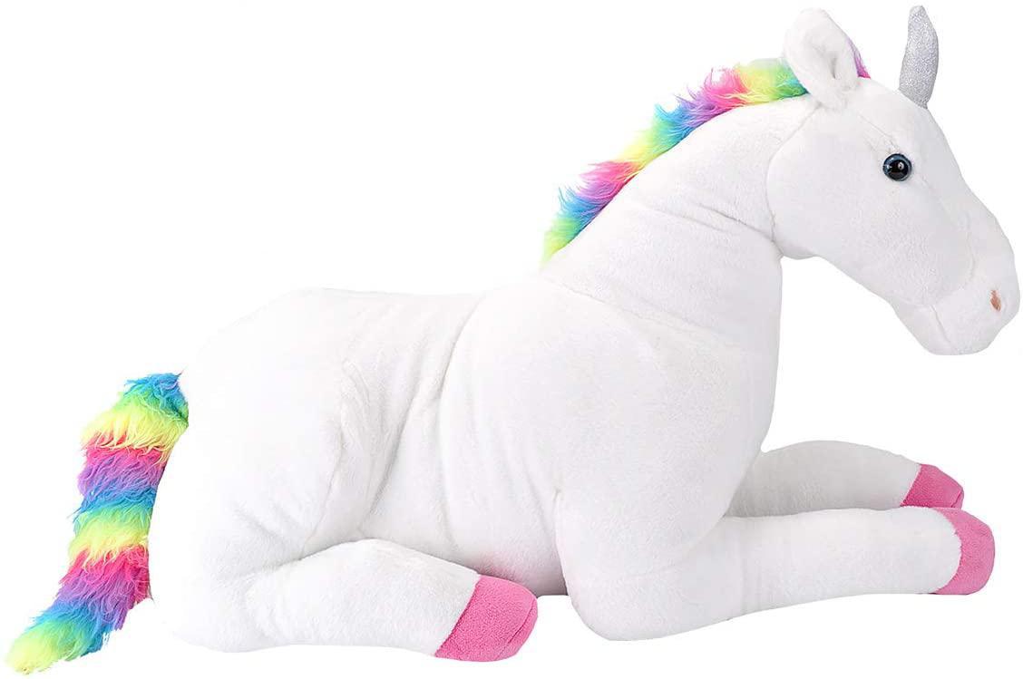 Wild Republic Jumbo Unicorn Plush, Giant Stuffed Animal, Plush Toy, Kids Gifts, Unicorn Party Supplies, 30"