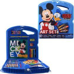 Disney Mickey Mouse Character Art Tote Activity Kit, Includes Markers, Crayons, Paint and More