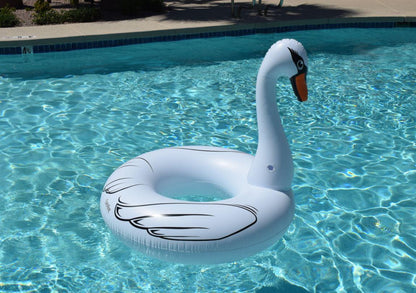 Kangaroo Swan 48" Large Inflatable Pool Float -  Great Summer Float Fun!