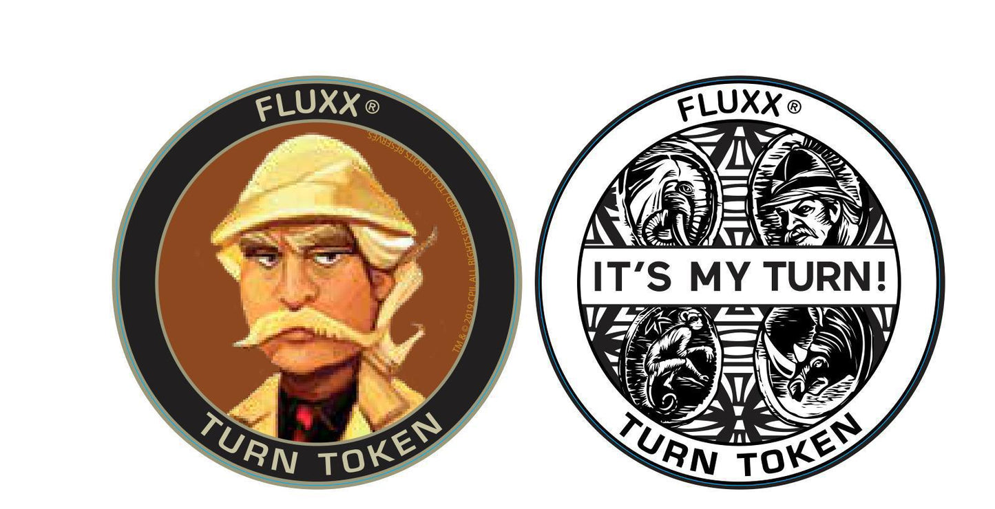 Jumanji Fluxx Card Game with Collector's Coin