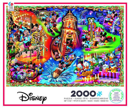 Disney Ceaco Mickey Mouse & Friends Carnival Jigsaw Puzzle - 2000pc