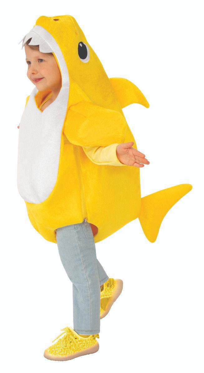 Rubie's Kid's Yellow Baby Shark Child's Kids Costume with Sound Chip, Yellow