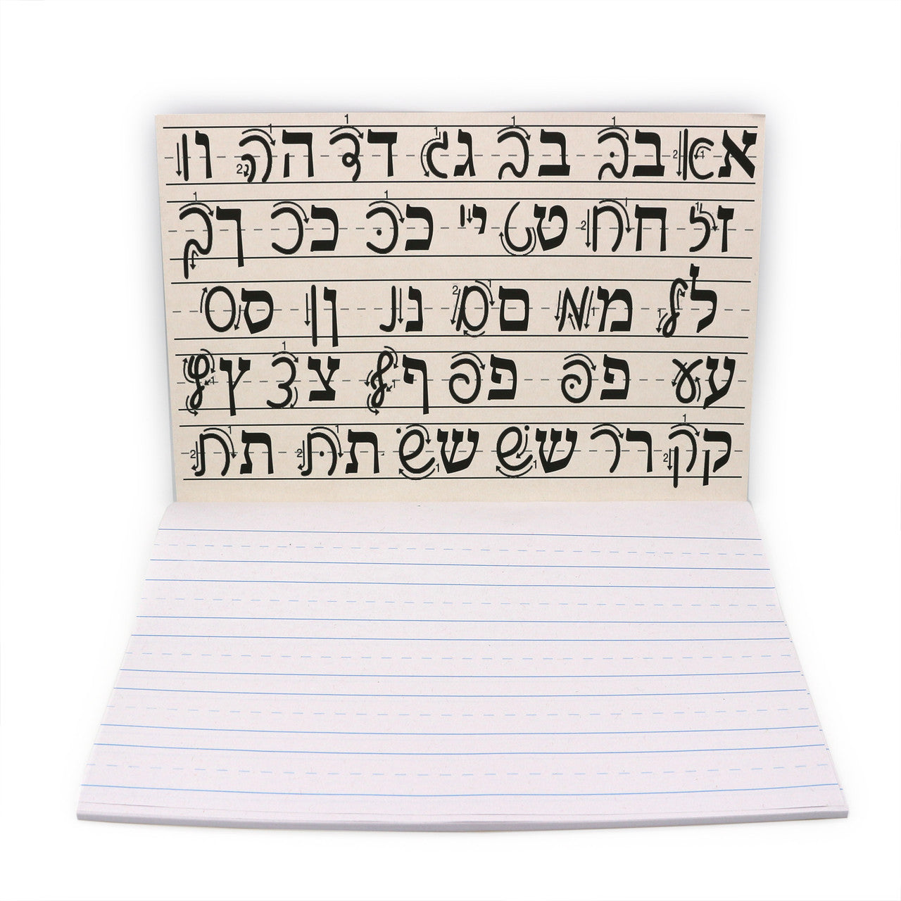 ALEPH BET Writing Booklet, 60 Sheets (MACHBERET STYLE LINES)