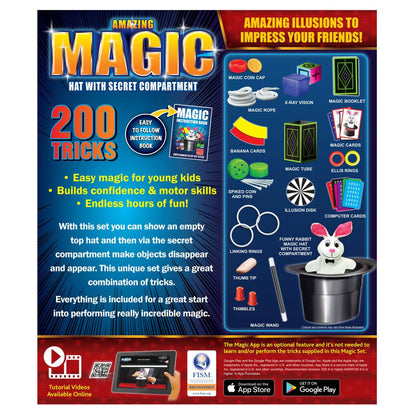 AMAZING MAGIC HAT - 200 TRICKS – Great Value Magic Kit