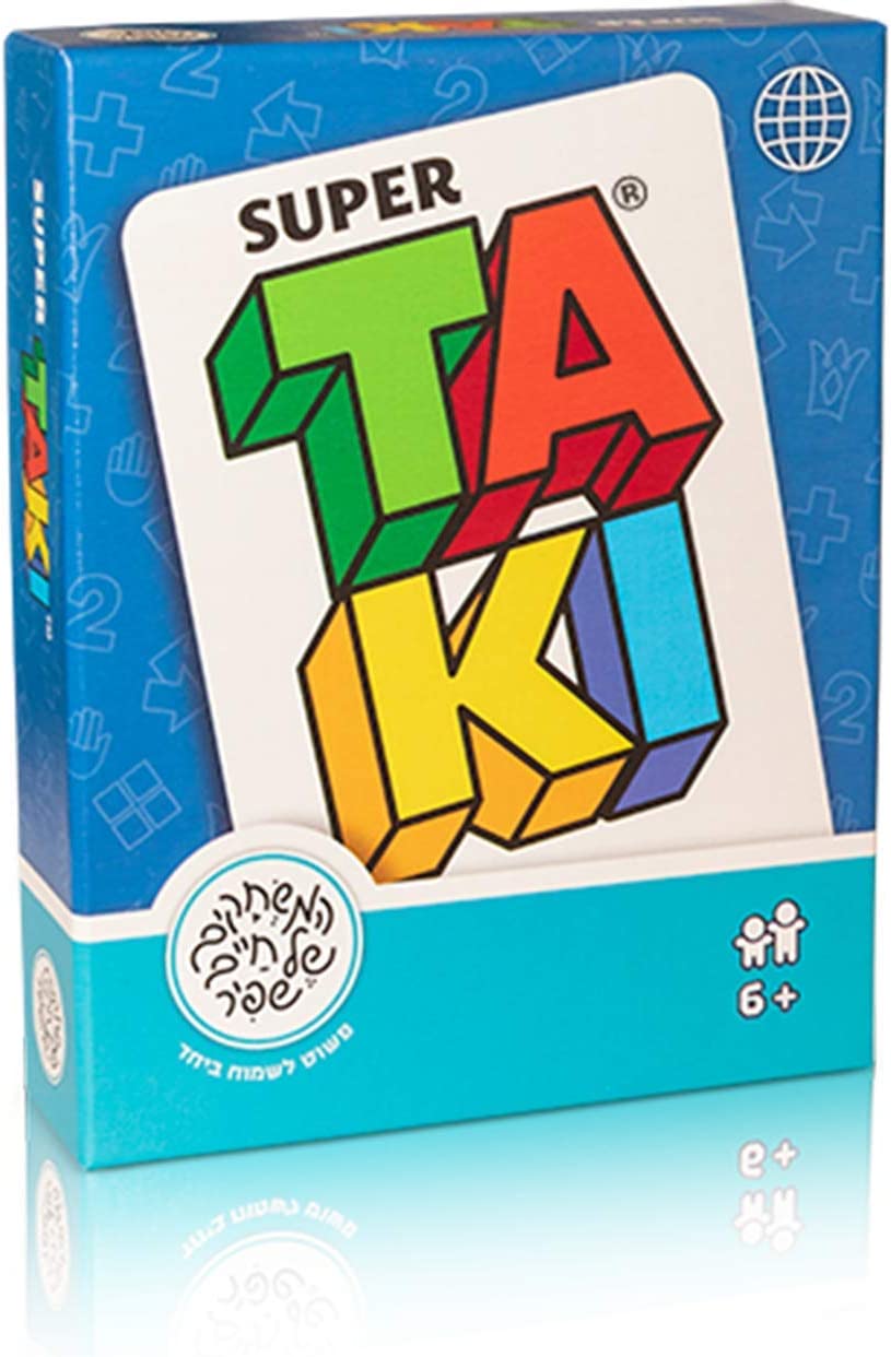 AMIGO Super Taki Playing Cards Game For Adults and Kids, Blue Box