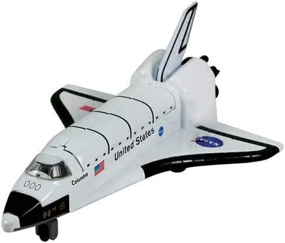 NASA ATLANTIS Die Cast 6" USA Space Shuttle with Pullback Action & Doors Open