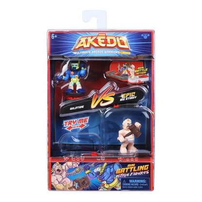 Akedo Versus Pack Mini Battling Action Figures 2-pack - Wildtide VS. Big Stinky