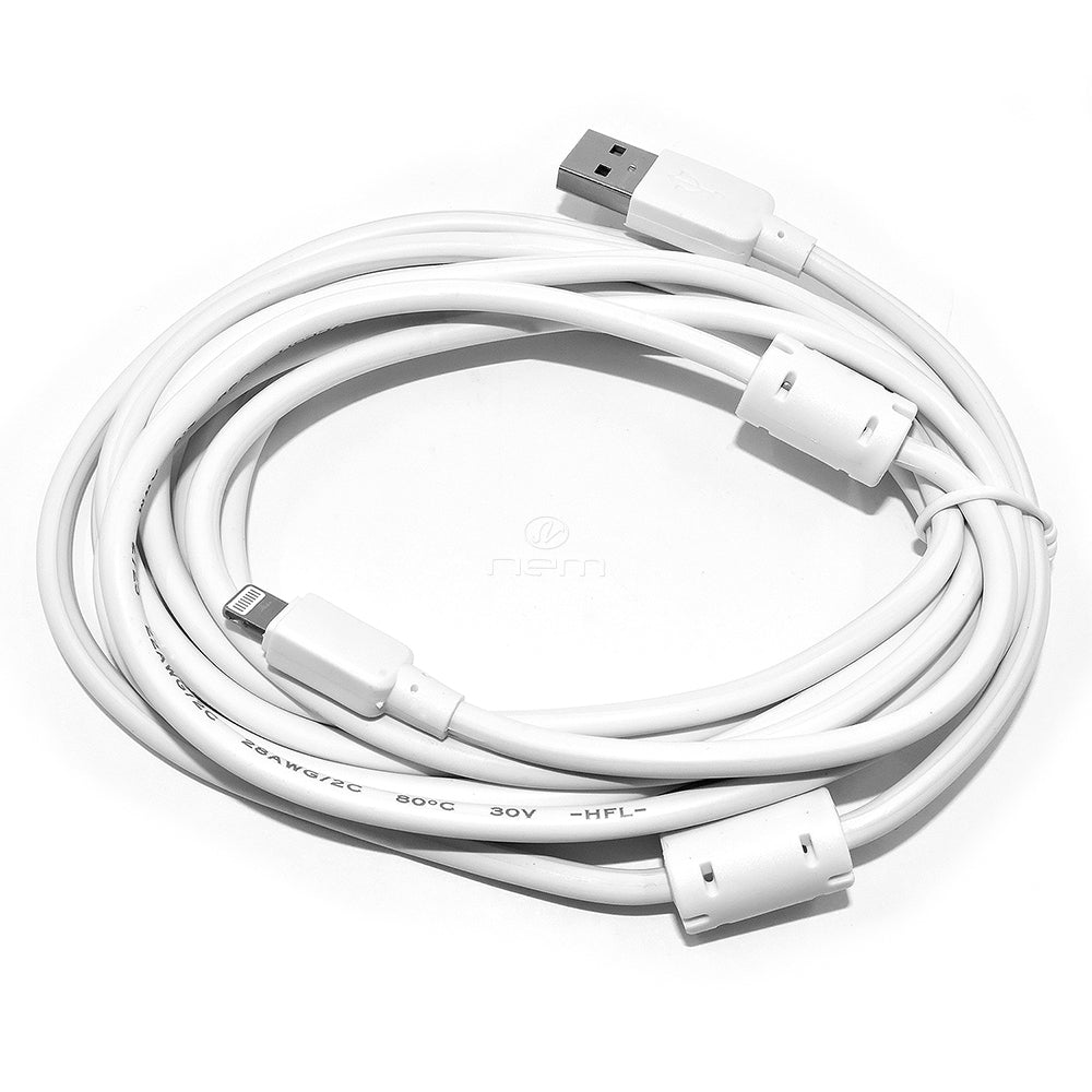 Apple iPhone iPad Lightning USB Cable 10FT/3M (White or Black)
