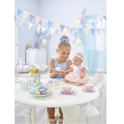 BABY born Interactive Baby Doll Party Theme – Blue Eyes with 9 Ways to Nurture (Eats, Drinks, Cries, Sleeps, Bathes, and Wets)