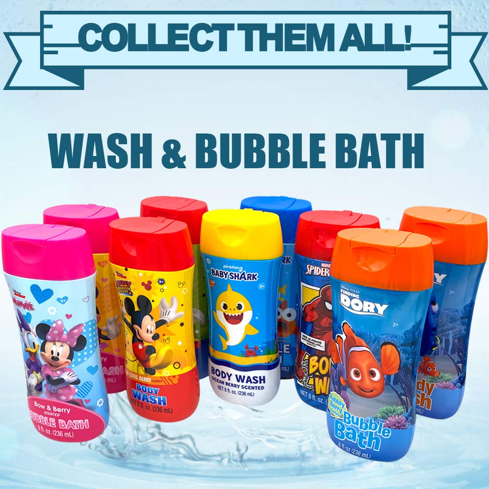 Pinkfong Baby Shark Kids Bubble Bath Body Wash 8 Oz Ocean Berry