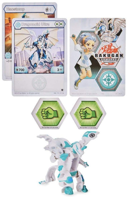 Bakugan Ultra, Haos Dragonoid, Armored Alliance - 3-inch Tall Collectible Transforming Creature, for Ages 6 and Up
