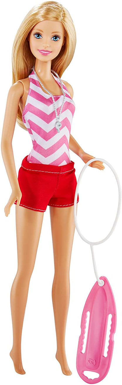 Barbie Doll Career Assortment: Barbie Nurse, Life Guard, Barbie Skate (1Pcs)