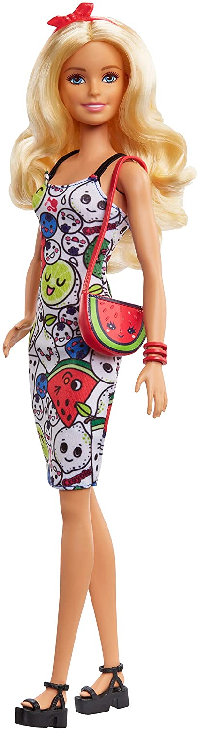 Barbie Crayola Color-in Fashions Doll and Fashions Set, Creative Art Fashion Toy with Doll, Washable Fashions, Scented Markers and Scented Purse