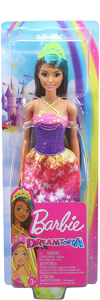 Barbie Dreamtopia Princess Doll -  12-Inch, Blonde With Purple Hairstreak