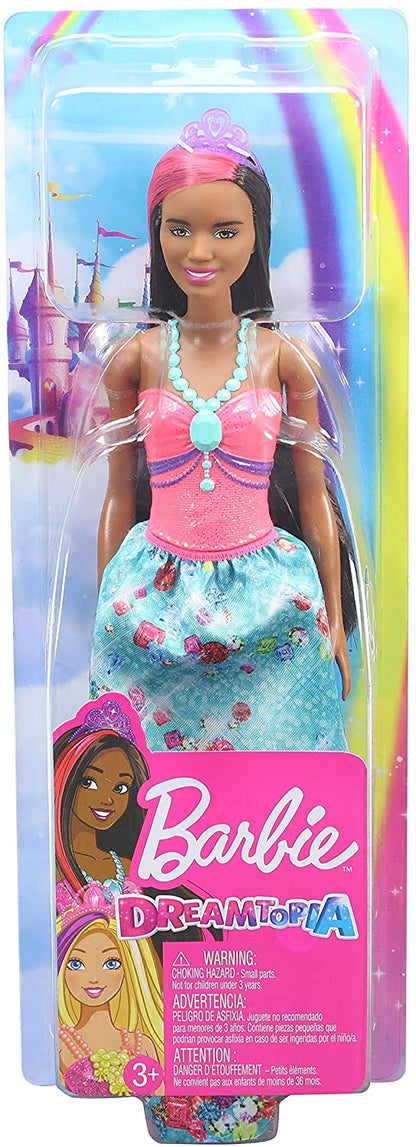 Barbie Dreamtopia Princess Doll -  12-Inch, Blonde With Purple Hairstreak