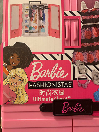 Barbie Fashionistas Ultimate Closet Portable Fashion Toy with Doll, Clothing, Accessories and Hangars