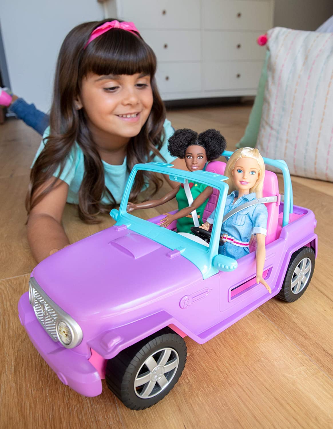Barbie Off-Road Vehicle with Rolling Wheels - Girls RC Vehicle/Car Toy