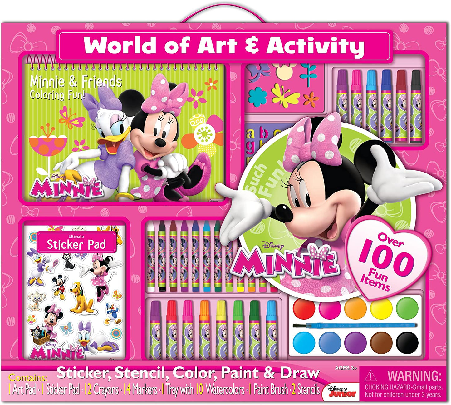 Bendon Disney Minnie Mouse Giant Art Set- Over 100 Minnie Mouse Items Fill With Art And Activity