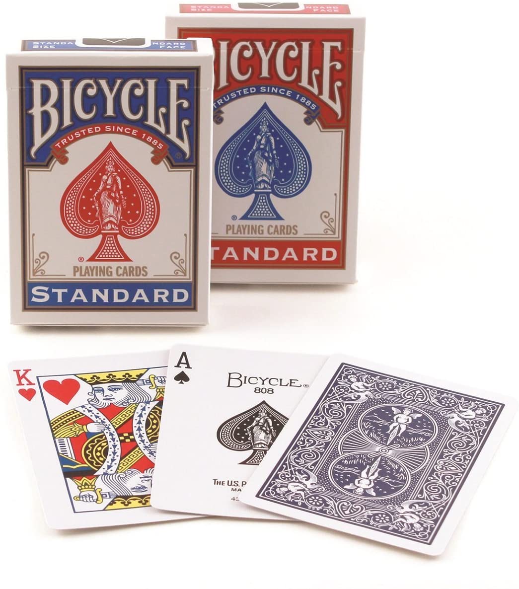 Bicycle Standard Index Single Playing Cards- 1 Decks-Red Or Blue