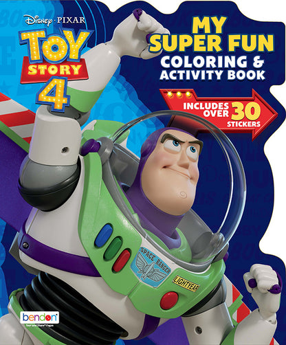 Bendon My Super fun Big Size Coloring and Activity Book Assortment: Minnie, Toy Story 4 and Avengers - 80 Pages, 30 Stickers (1Pcs)